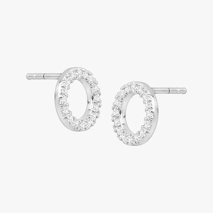 Carave Paris Pavé Circle Stud Earrings