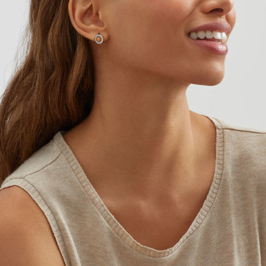 Carave Paris Pavé Circle Stud Earrings