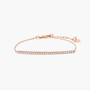 Gold Linear Sparkle Chain Bracelet