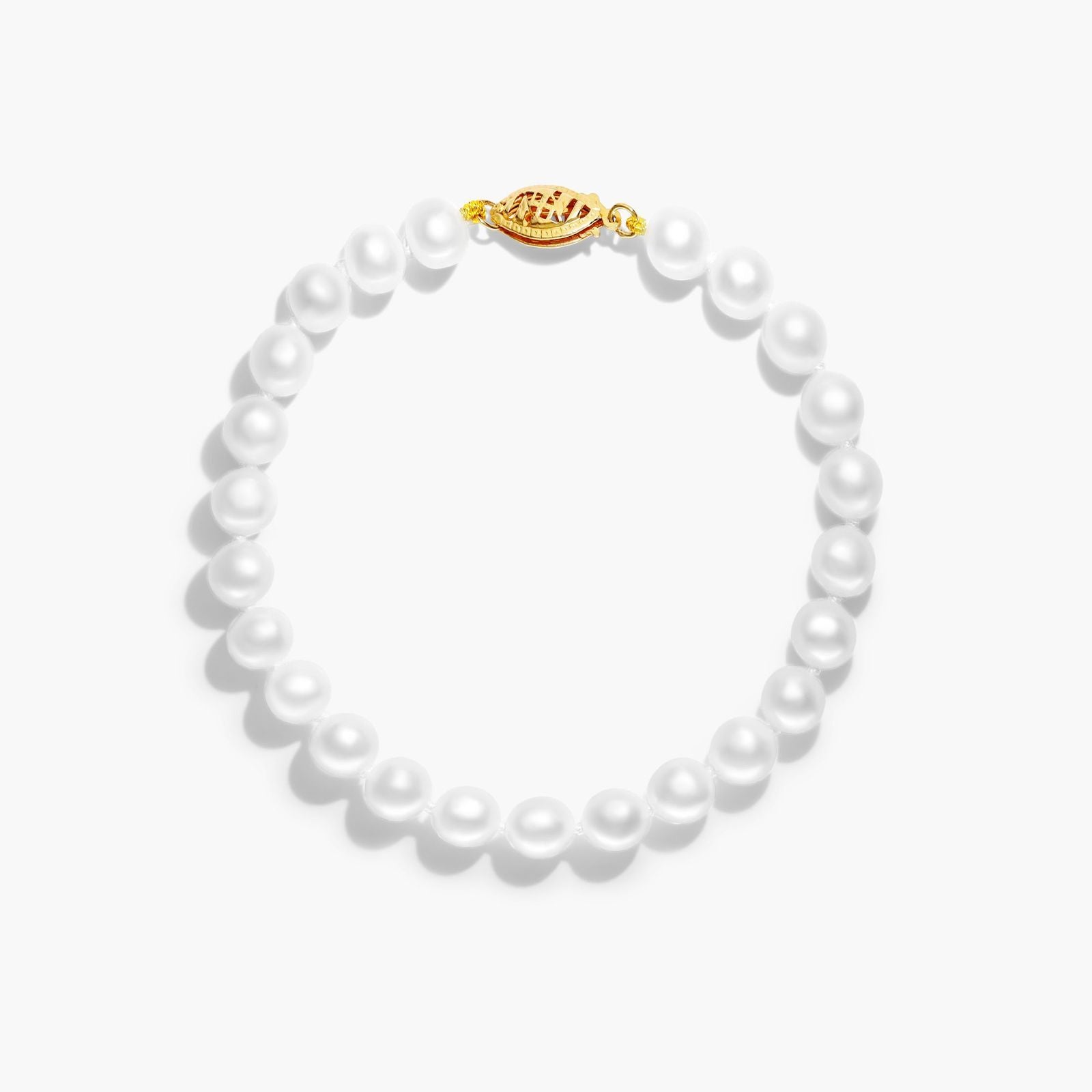 Silver Classic Pearl Bracelet