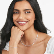 Carave Paris Silver Diamond Cluster Bracelet