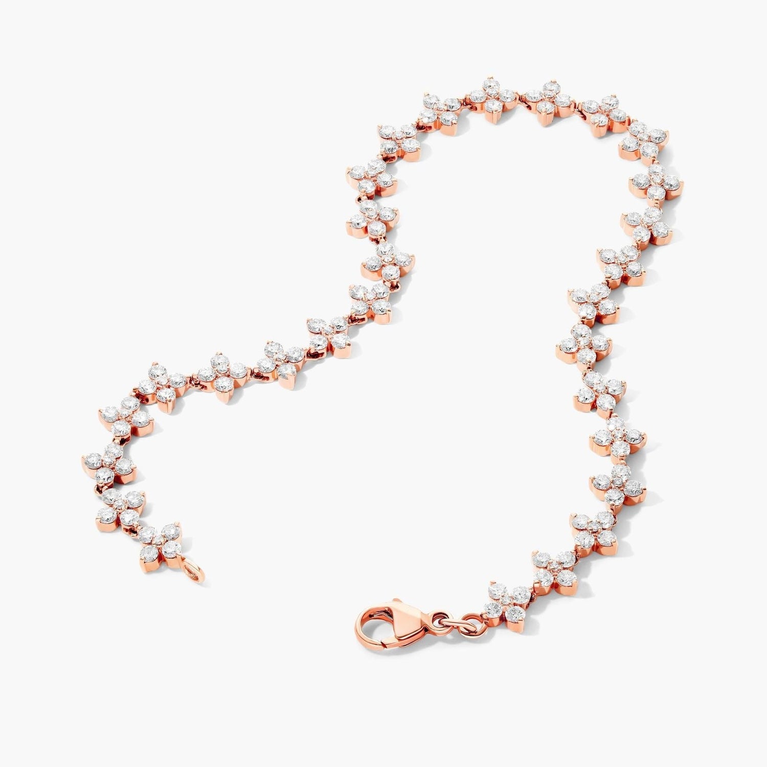 Carave Paris Floral Diamond Tennis Bracelet