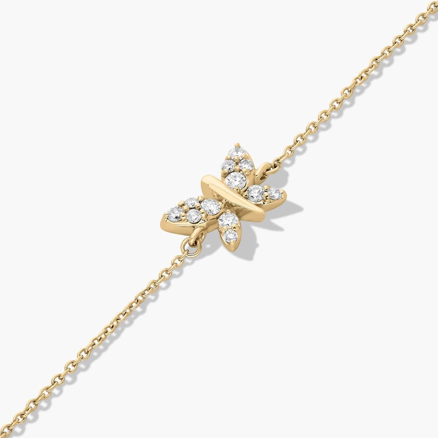 Carave Paris Diamond Dragonfly Chain Bracelet