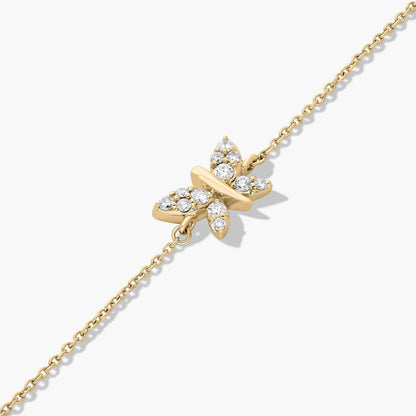 Carave Paris Diamond Dragonfly Chain Bracelet