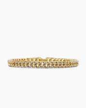 Iced Cuban Link Silver Men Bracelet