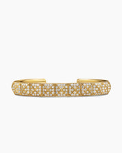 Geometric Diamond Cuff Silver Men’s Bracelet
