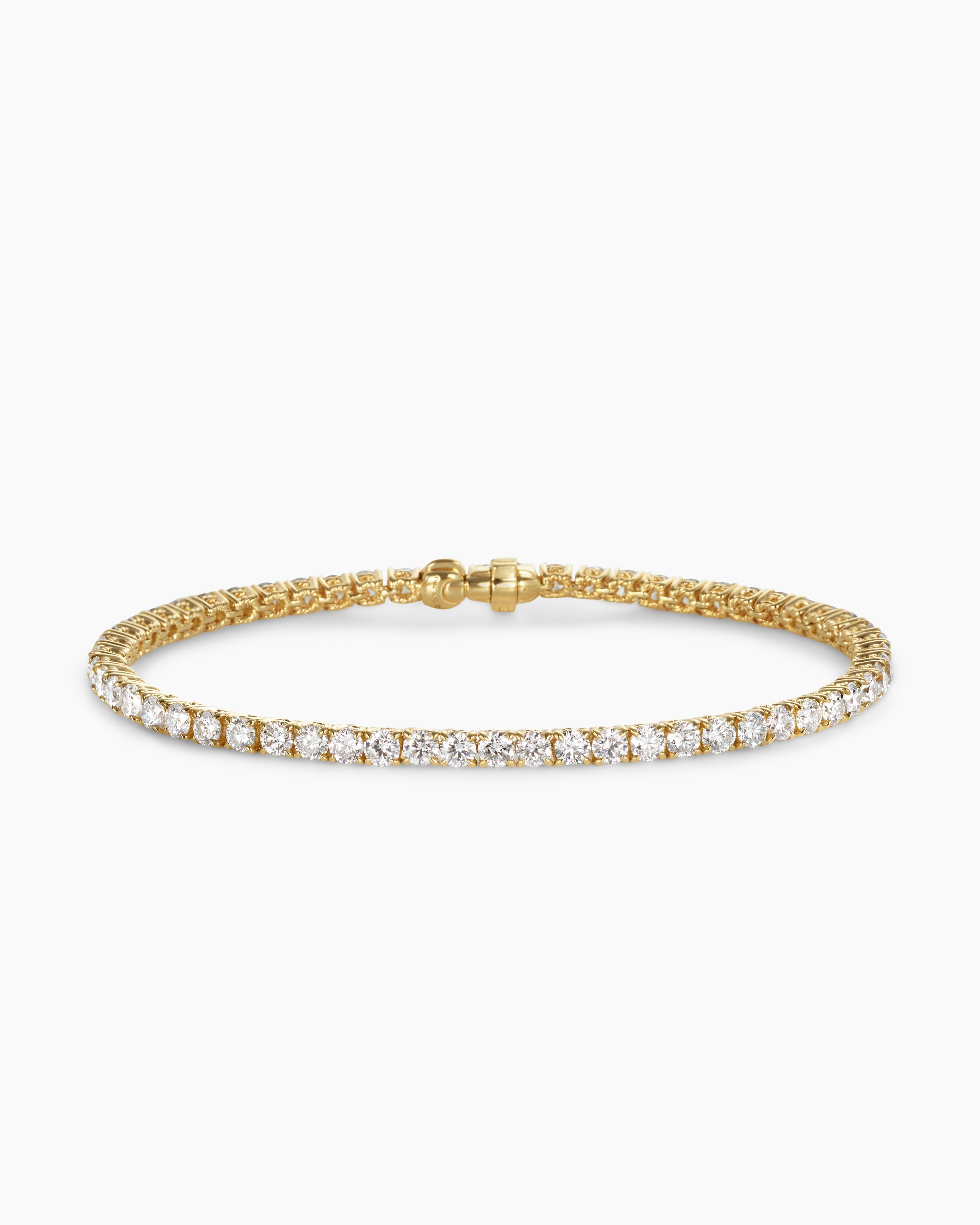 Diamond Tennis Silver Men’s Bracelet