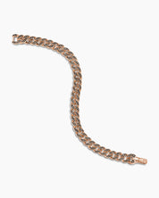 Iced Cuban Link Silver Men’s Bracelet