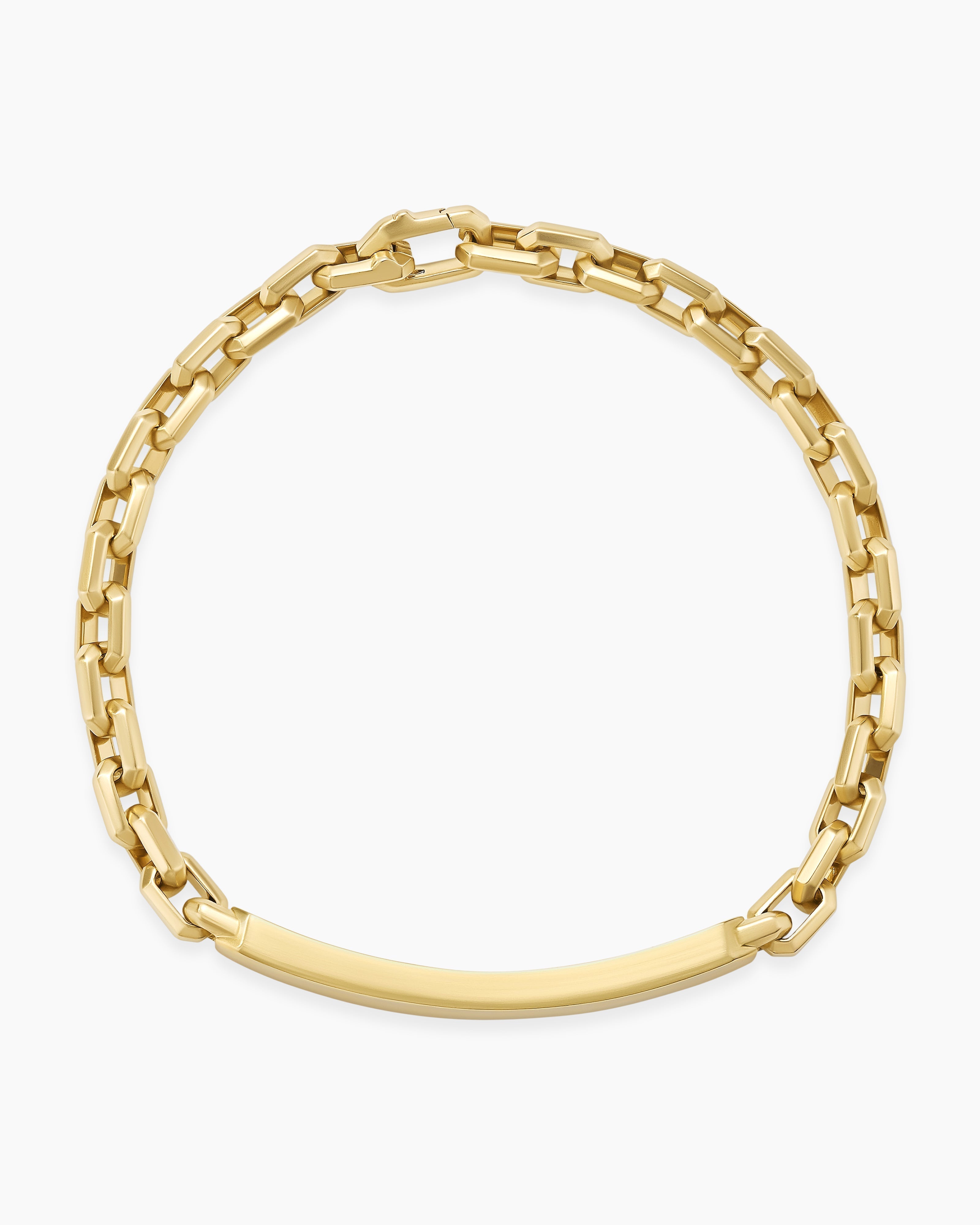Minimal ID Bar Silver Men’s Bracelet
