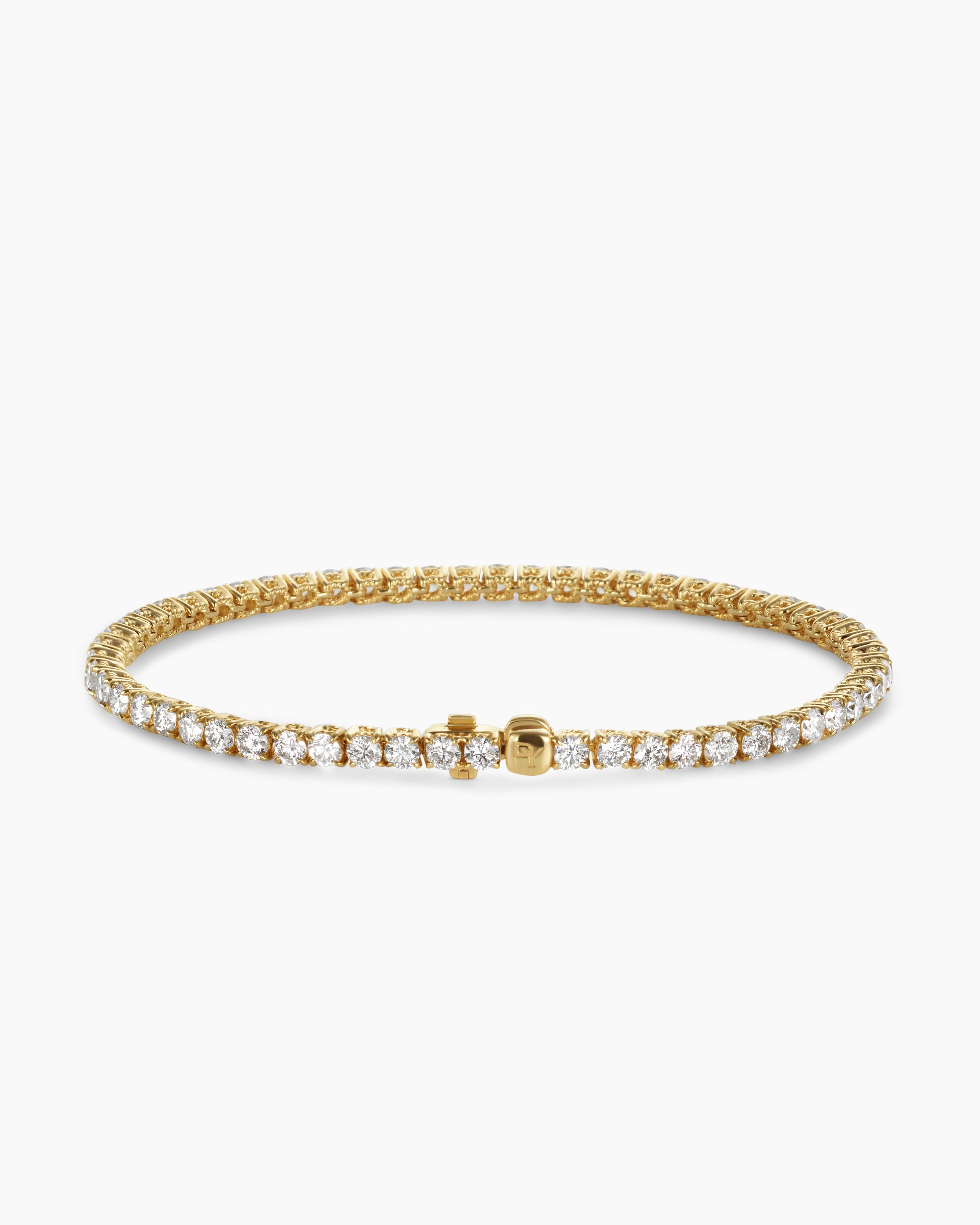 Diamond Tennis Silver Men’s Bracelet