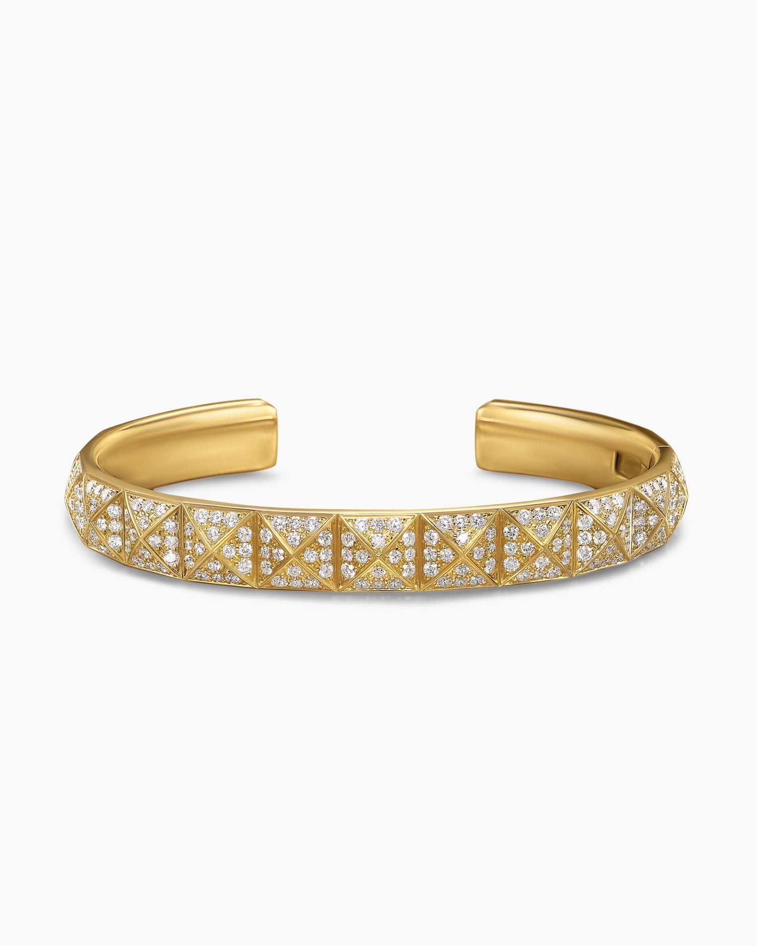 Carave Paris Geometric Pavé Diamond Cuff Bracelet