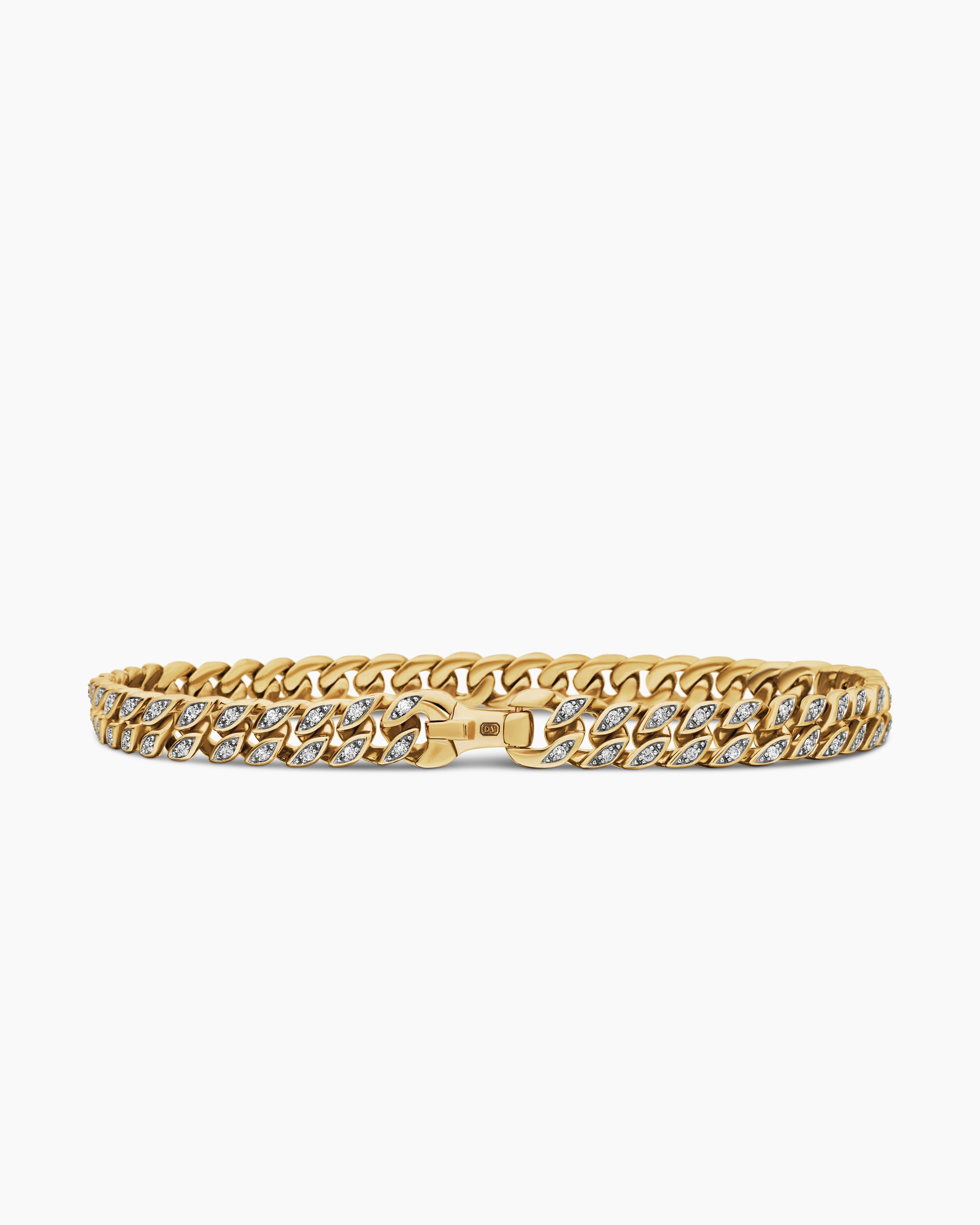 Iced Cuban Link Silver Men Bracelet