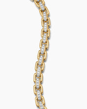 Diamond Link Silver Men’s Bracelet