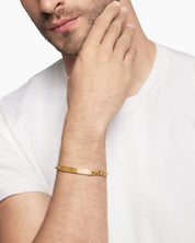 Minimal ID Bar Silver Men’s Bracelet