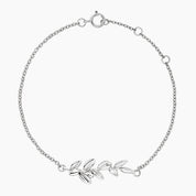 Silver Leaf Accent Bracelet