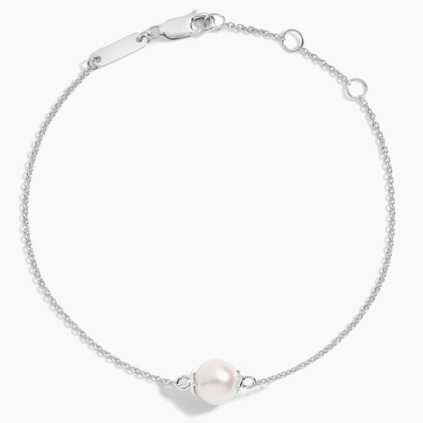 Silver Classic Pearl Bracelet