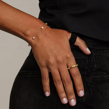 Carave Paris Pearl Station Chain Bracelet