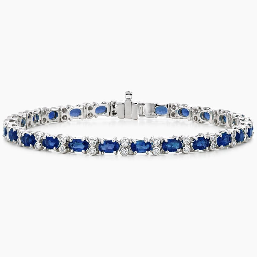 Silver Blue Sapphire Radiance Bracelet