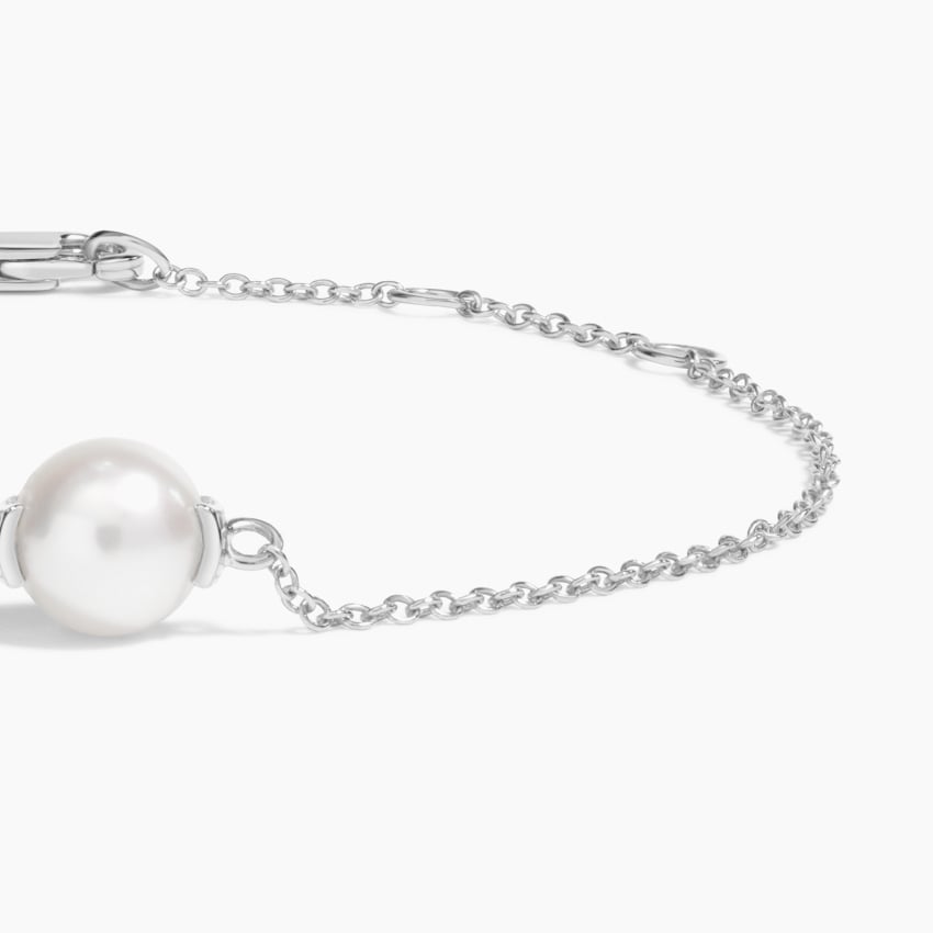 Silver Classic Pearl Bracelet