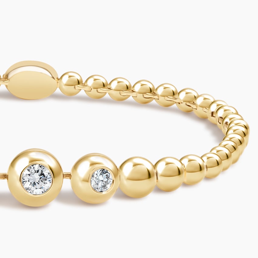 Carave Paris Beaded Solitaire Diamond Bracelet