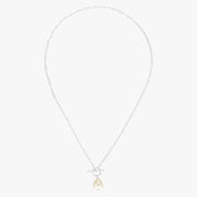 Toggle Baroque Pearl Silver Necklace