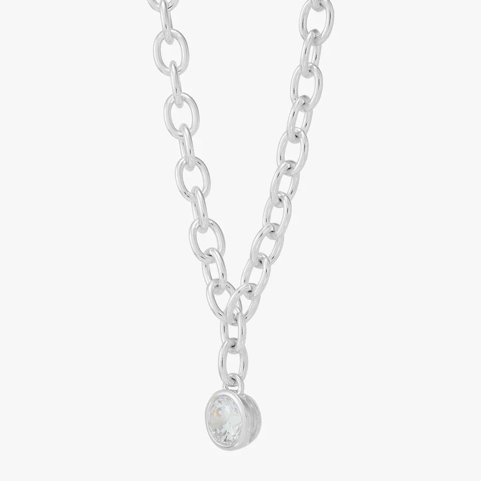 Carave Paris Bezel Solitaire Chain Necklace