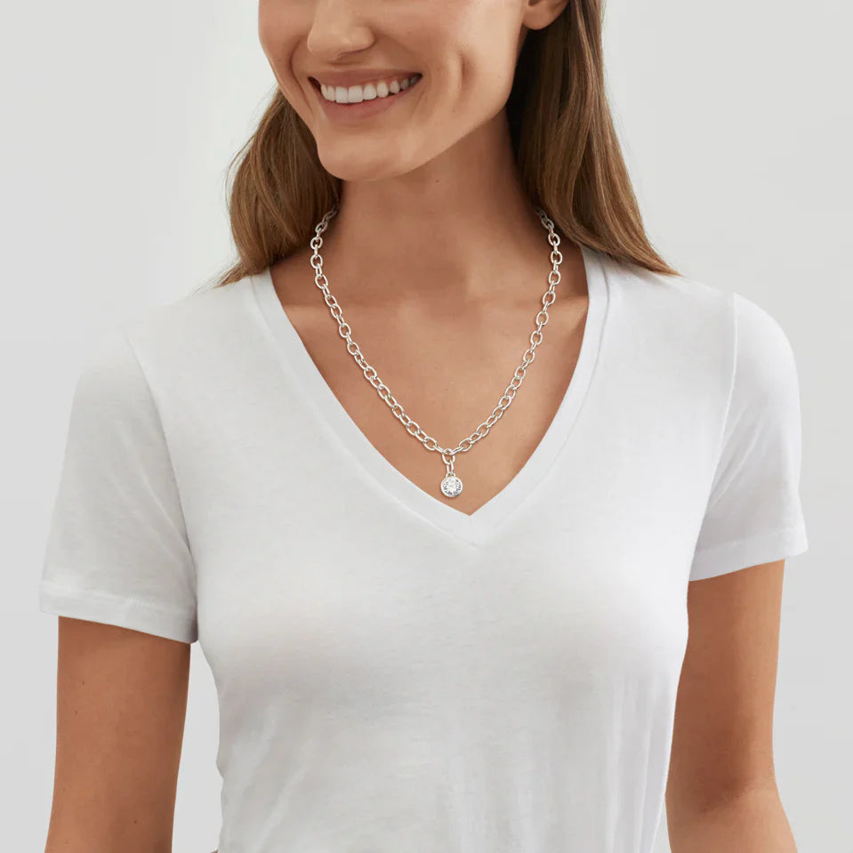 Carave Paris Bezel Solitaire Chain Necklace