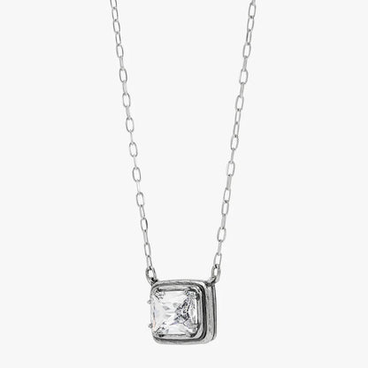 Carave Paris Radiant Emerald Cut Solitaire Necklace