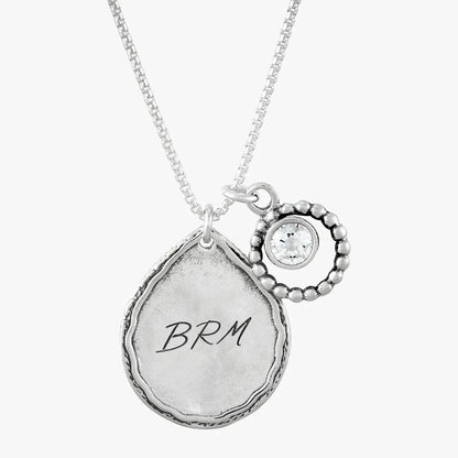 Carave Paris Organic Bezel Diamond Disc Necklace
