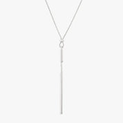 Sleek Statement Silver Necklace