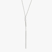 Sleek Statement Silver Necklace