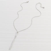 Sleek Statement Silver Necklace