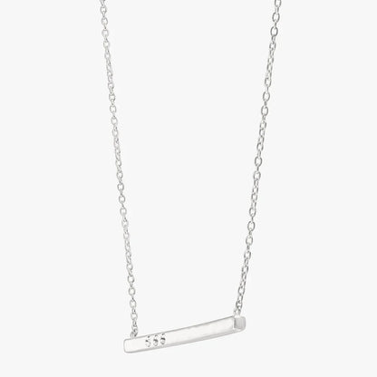 Carave Paris Hammered Bar Crystal Necklace