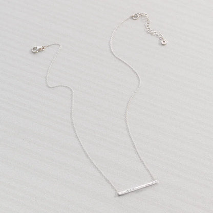 Carave Paris Hammered Bar Crystal Necklace