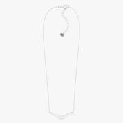 V Shaped Turquoise Inlay Silver Necklace