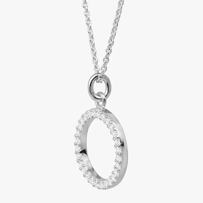 Carave Paris Pavé Circle Pendant Necklace