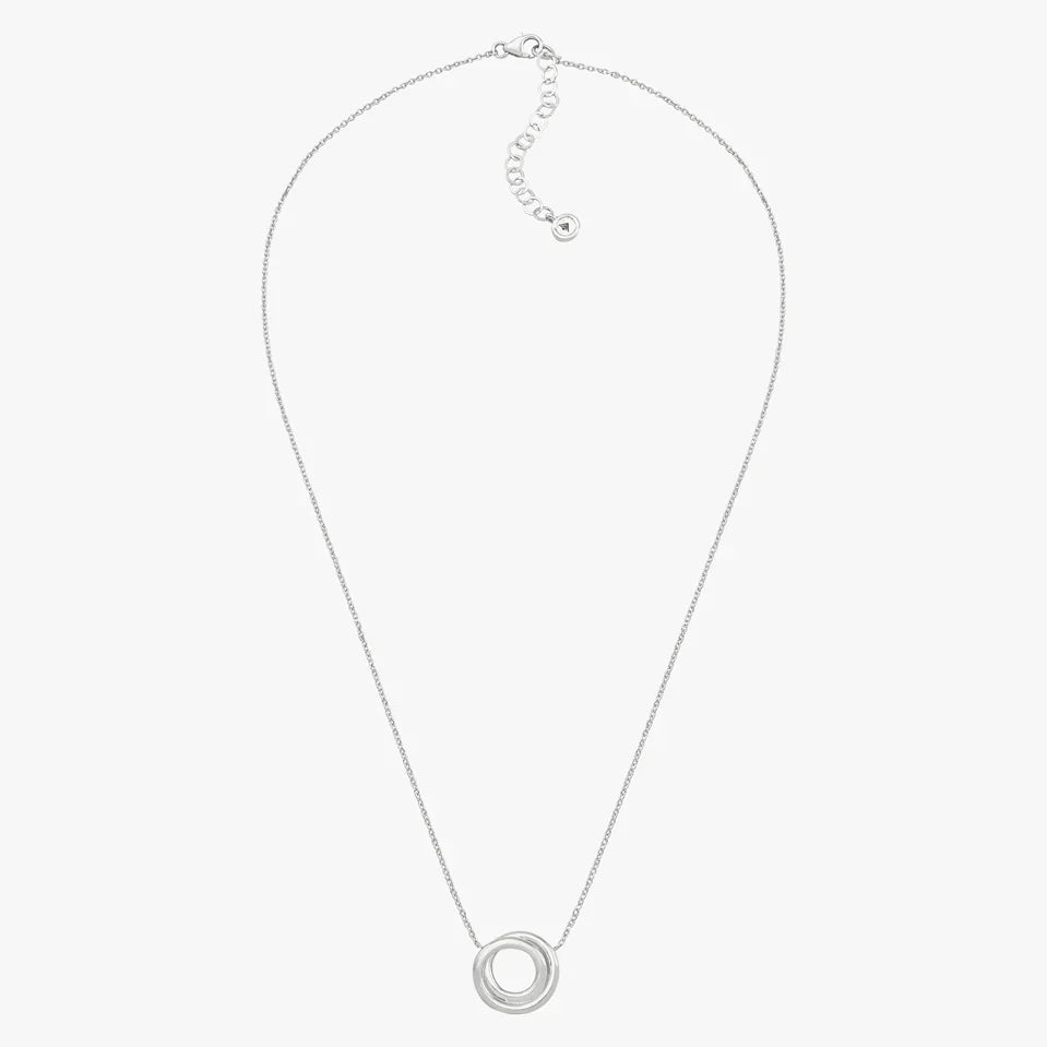 Textured Bar Silver Necklace