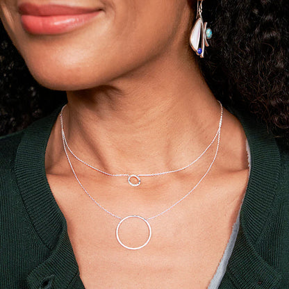 Carave Paris Double Circle Layered Necklace