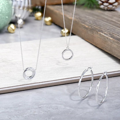 Carave Paris Pavé Circle Pendant Necklace