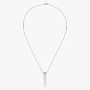 Silver Vertical Bar Necklace
