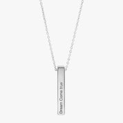 Silver Vertical Bar Necklace