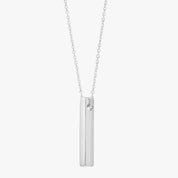 Silver Vertical Bar Necklace