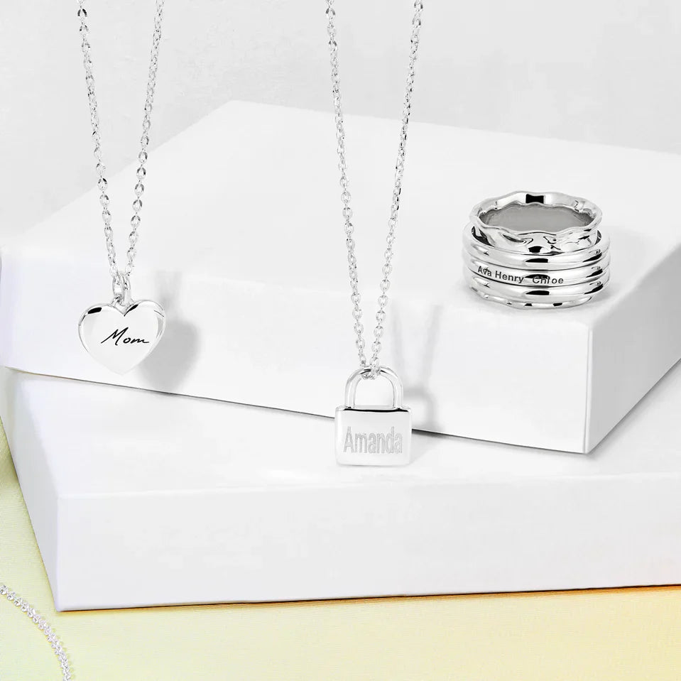 Silver Heart Pendant Necklace