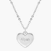Silver Heart Pendant Necklace
