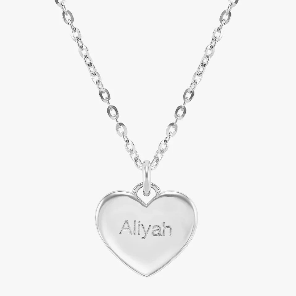 Silver Heart Pendant Necklace