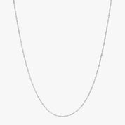 Silver Twist Chain Necklace