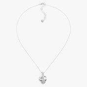 Silver Sculpted Knot Pendant Necklace