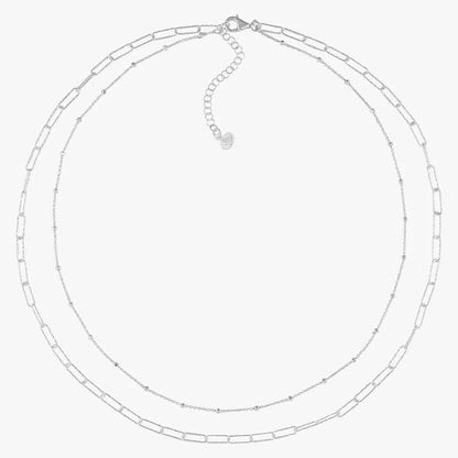 Carave Paris Layered Paperclip Chain Necklace