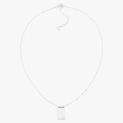 Minimal Polished Bar Silver Necklace