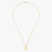 Polished Disc Silver Pendant Necklace